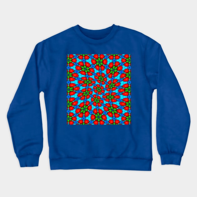 Colorful Paper Flower Crewneck Sweatshirt by PatternFlower